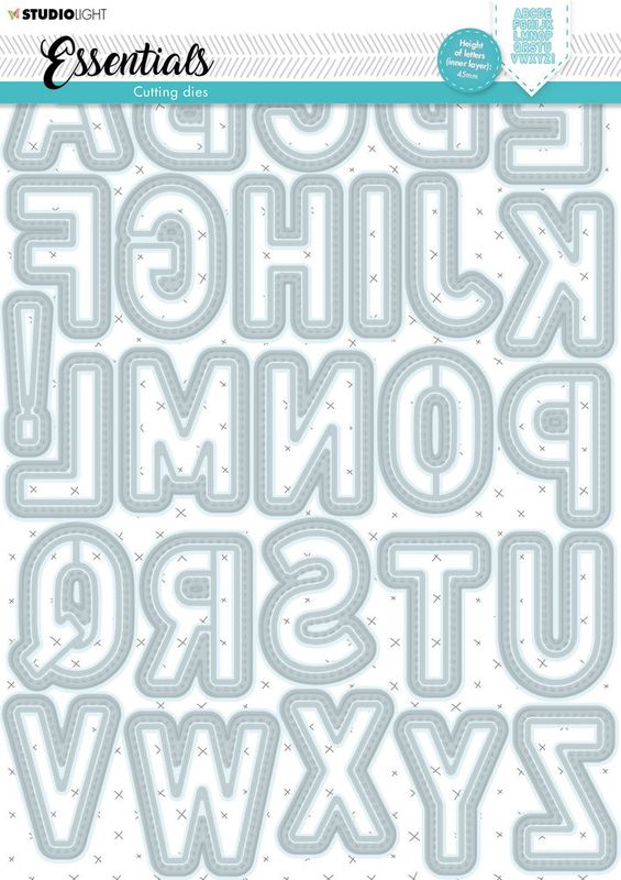Studio Light - Dies - CD185 - Essentials - Large Alphabet