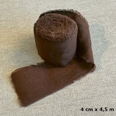 Hovedbilde Papirdesign - PD 1511 - Bomullsbånd - Rull - 4 cm x  4,5 m - Brun