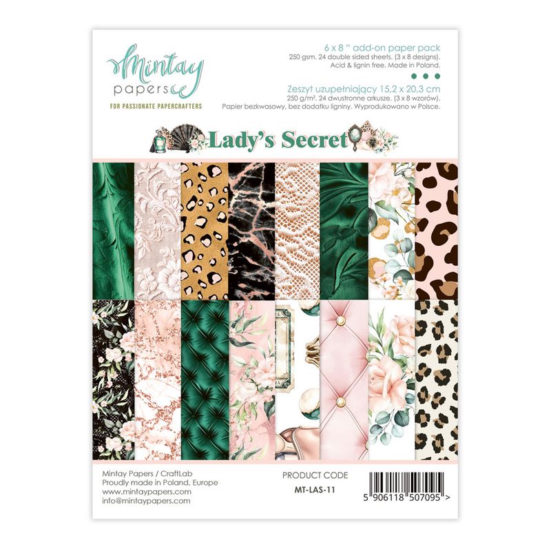 Mintay - LAS - 6x8 Add on Paper Pack - Lady's Secret