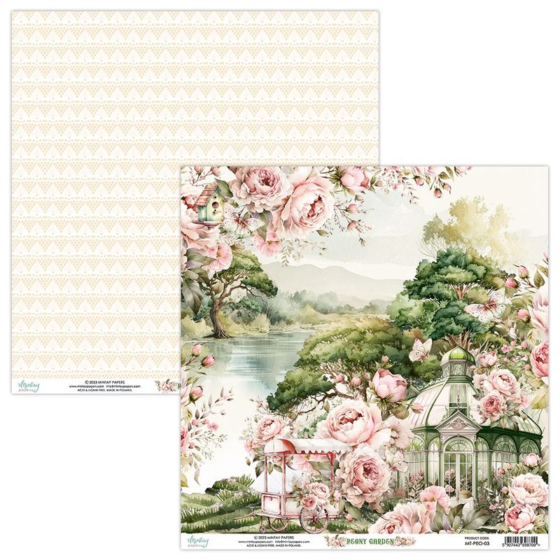Mintay - PEO - 12x12 Paper Set - Peony Garden