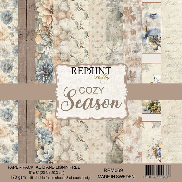 Reprint - 8x8 - RPM069 - Cozy Season - Paper Pack