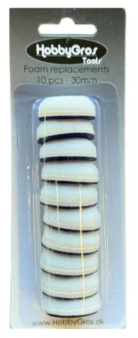 Hovedbilde HobbyGros - 011 - Blending Foam Replacements - 10 pcs - 30 mm i diameter