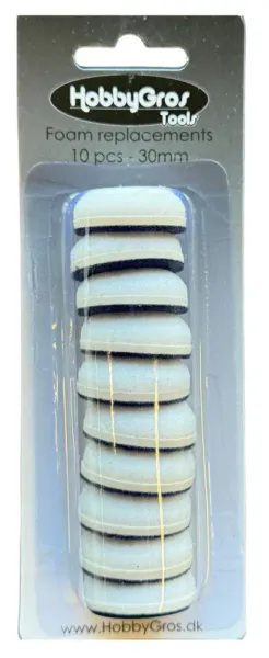 HobbyGros - 011 - Blending Foam Replacements - 10 pcs - 30 mm i diameter