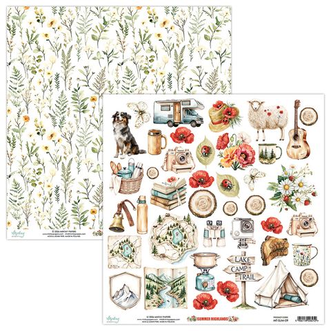 Hovedbilde Mintay - SUM - 12x12 - Summer Highlands - 09 - Die-Cut Sheet - Elements