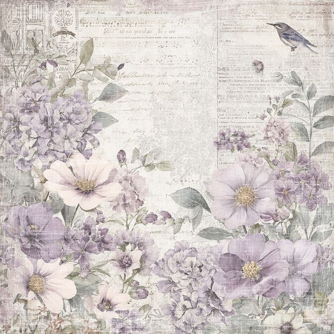 Hovedbilde Reprint - 12x12 - RP0745 - Timeless - Faded Blom