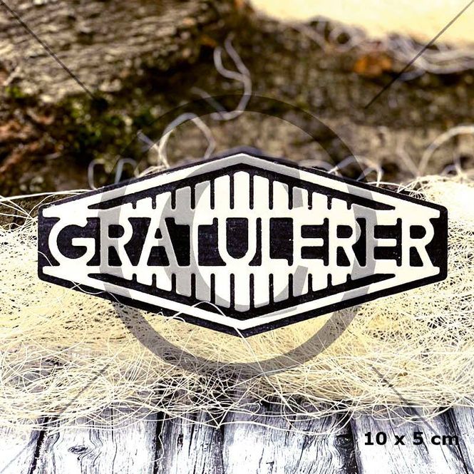 Hovedbilde Papirdesign Dies PD 00989 - Gratulerer 23
