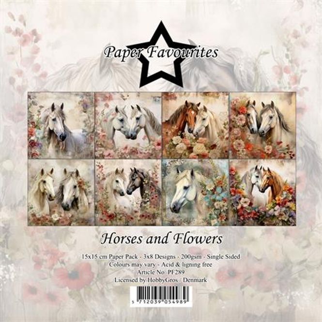Hovedbilde Paper Favourites - 6x6 Paper Pad - PF289 - Horses and Flowers