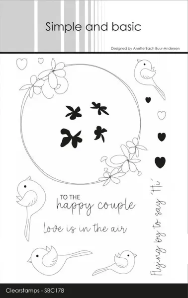Simple and basic - Clear stamp - SBC178 - Love is in the air