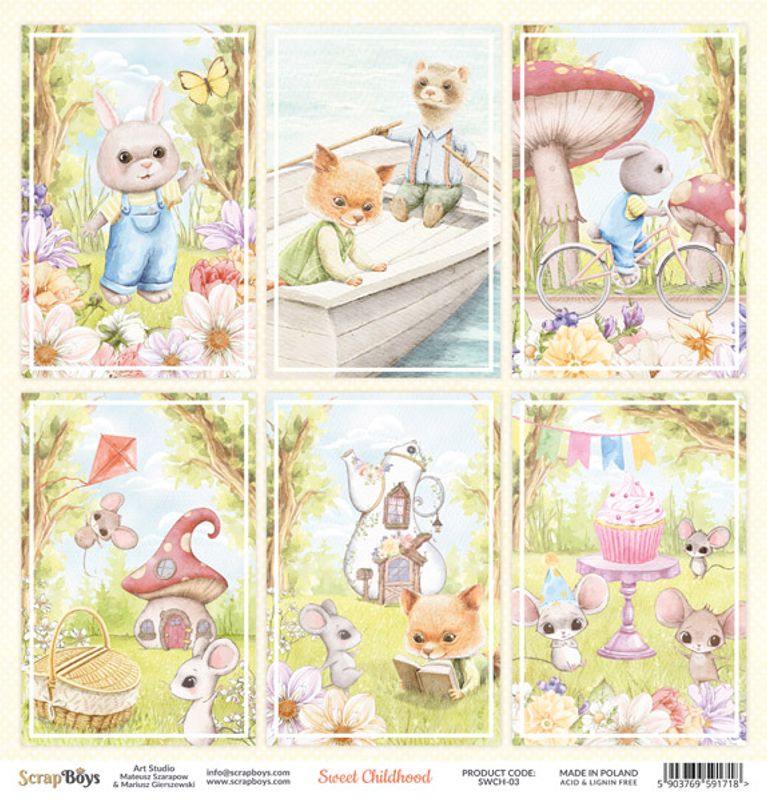 ScrapBoys - Sweet Childhood - 12x12 - SWCH-03