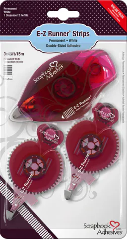 Hovedbilde Scrapbook Adhesives - E-Z Runner - Strips - Dispenser + 2 refill