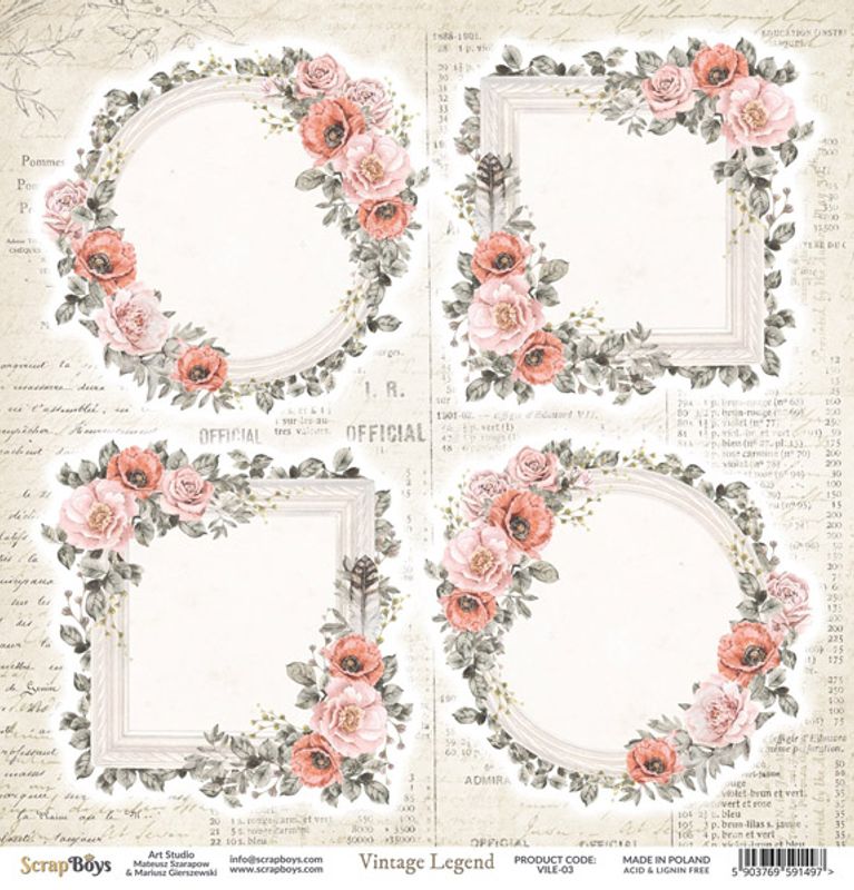 ScrapBoys - Vintage Legend - 12x12 - VILE-03