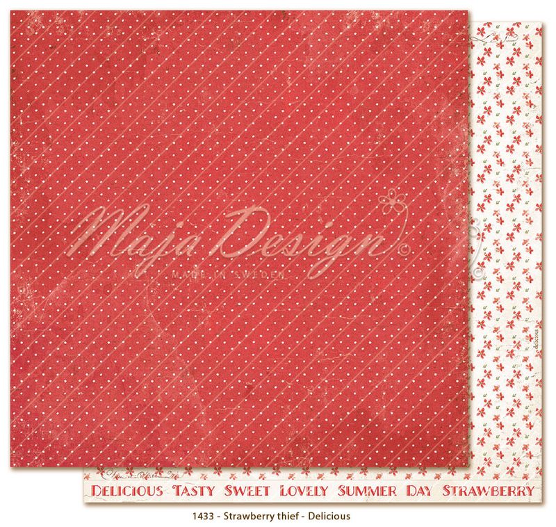 Maja Design - 1445 - Strawberry thief - 6x6 Paper Pack