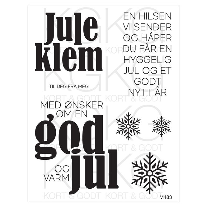Hovedbilde Kort & Godt - M-483 - Juleklem