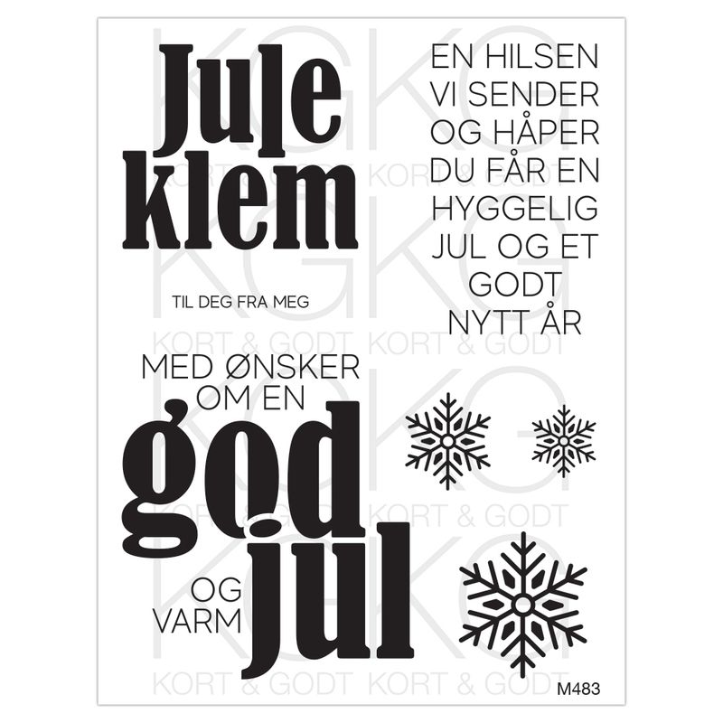 Kort & Godt - M-483 - Juleklem