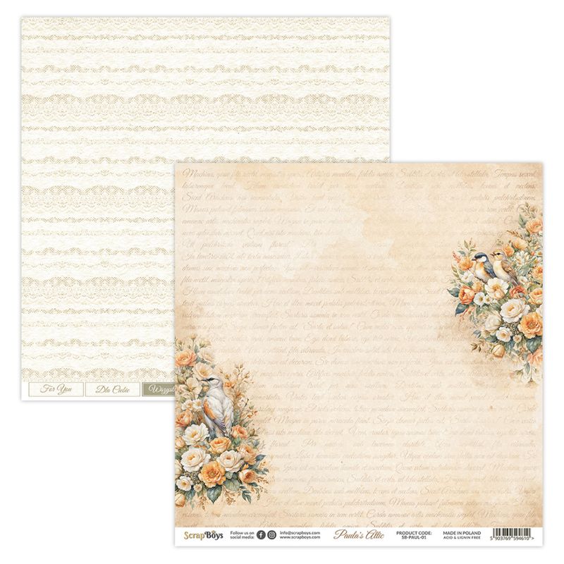 ScrapBoys - Paula's Attic - 12x12 - Paper Pack