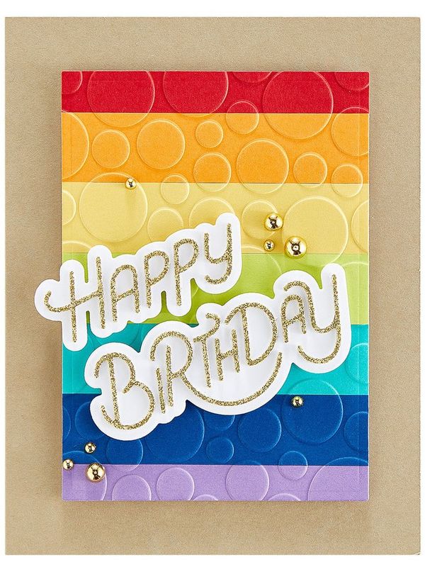 Spellbinders - SES-037 - Embossing Folder - Party Spots