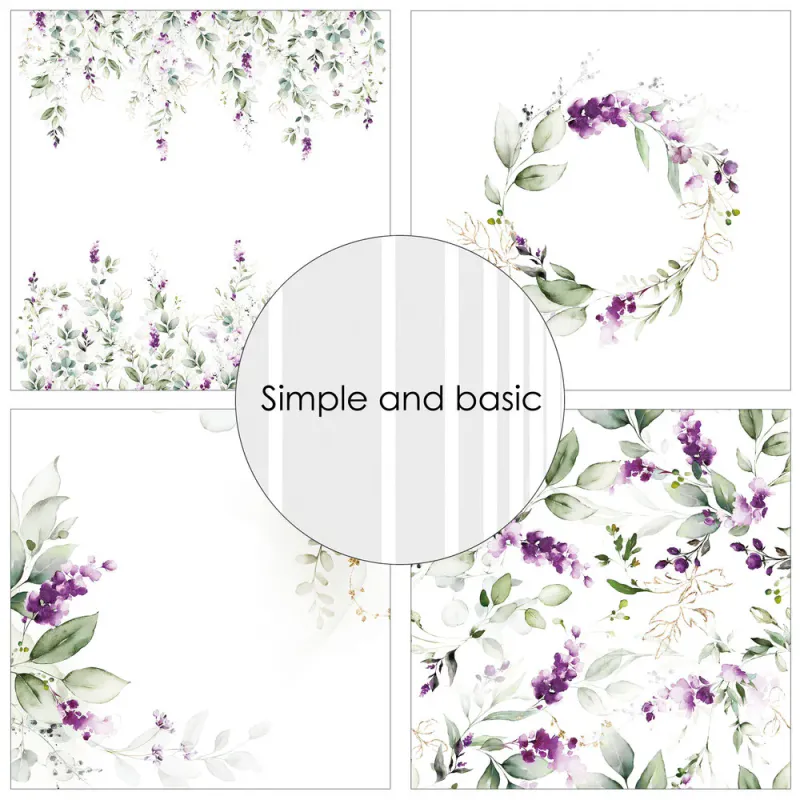 Simple and basic - SBP715 - Paper Pack - 12x12 - Lavender Spirit