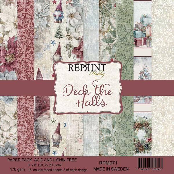 Reprint - 8x8 - RPM071 - Deck the Halls - Paper Pack
