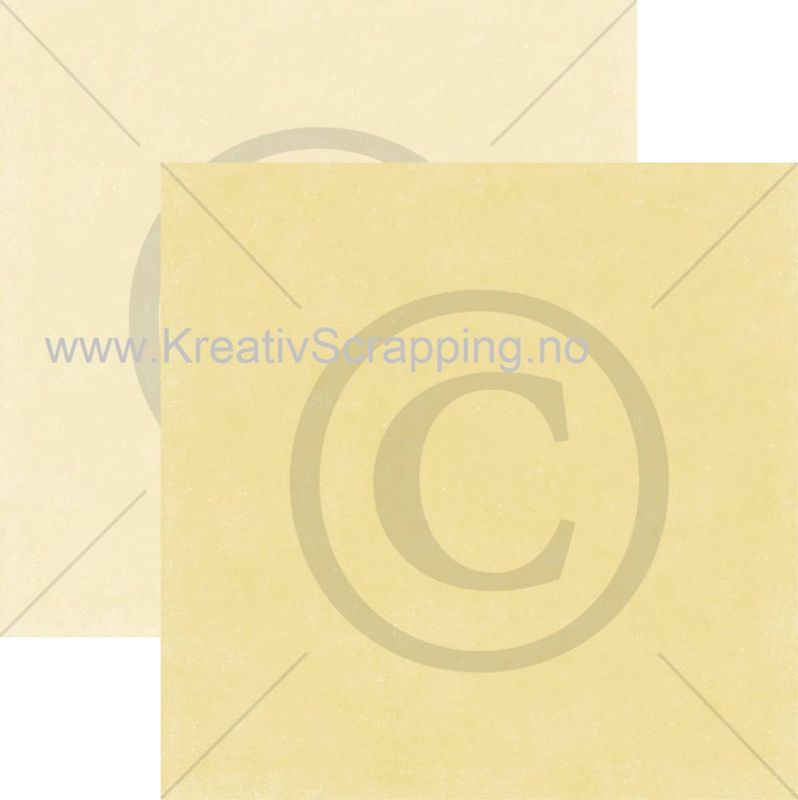 Papirdesign - 12x12 - PD 00971 - Monokromatisk - Gul