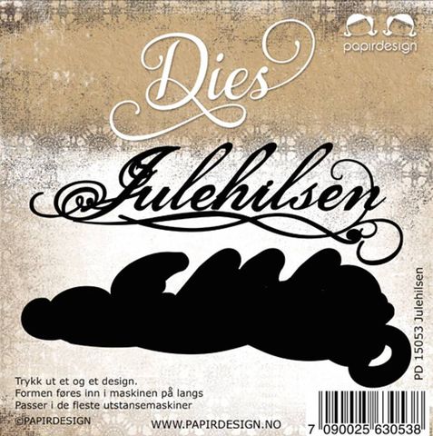 Hovedbilde Papirdesign Dies PD15053 - Julehilsen