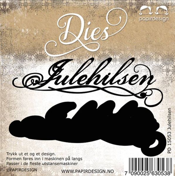 Papirdesign Dies PD15053 - Julehilsen