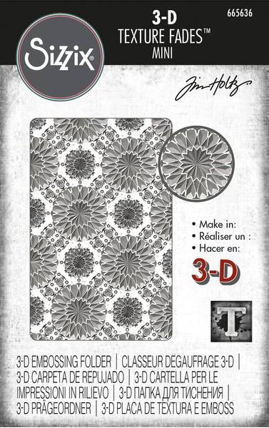 Sizzix - 665636 - 3-D Texture Fades - Mini - Mini Kaleidoscope