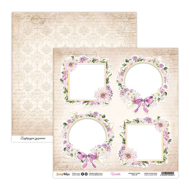 Hovedbilde ScrapBoys - Violetta - 12x12 - VIOL-03